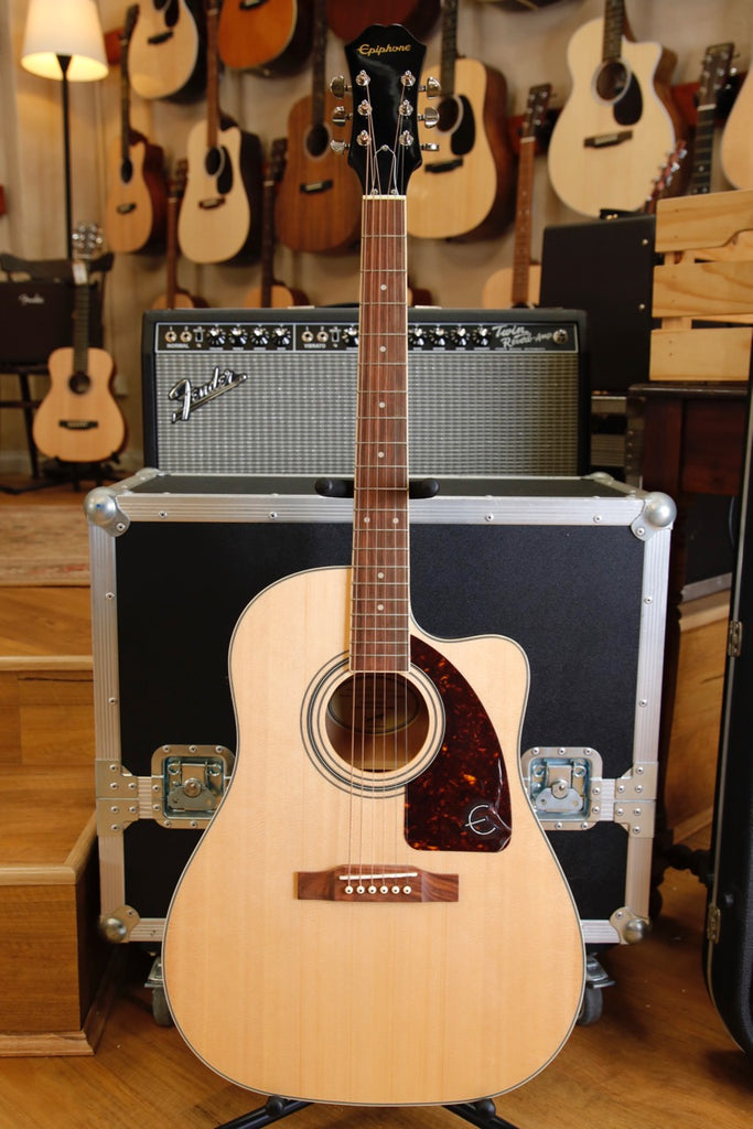 Epiphone J-45EC Studio Cutaway Natural Acoustic-Electric Guitar