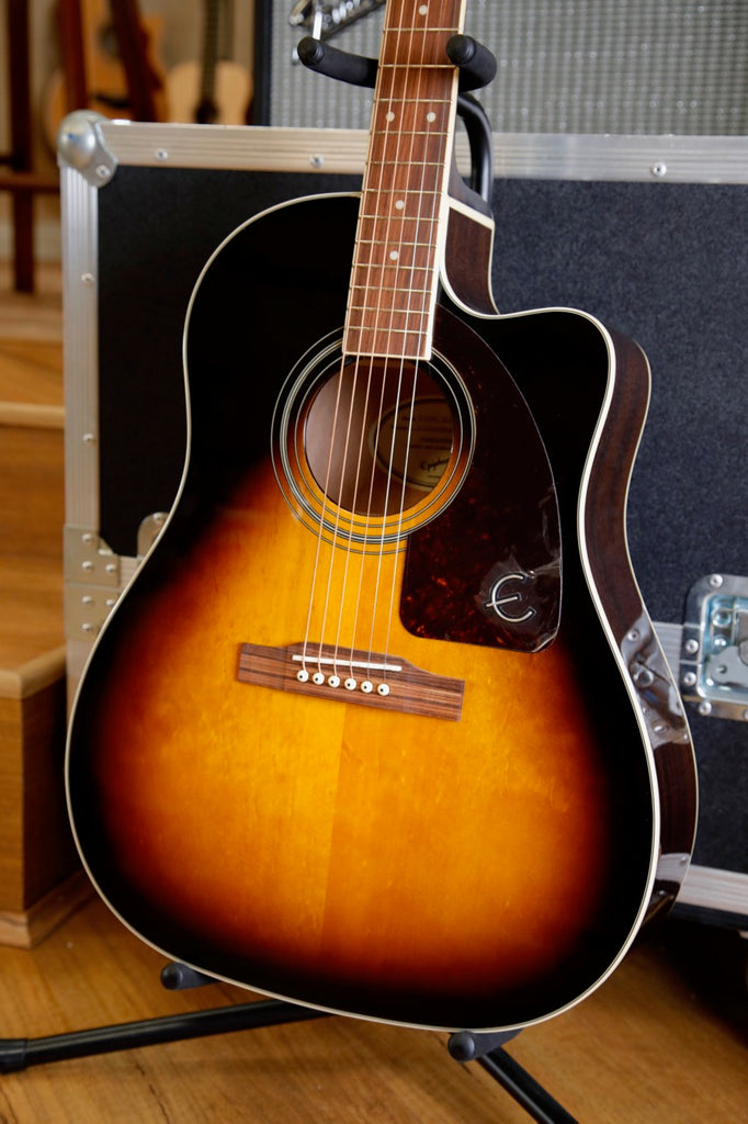 Epiphone J-45EC Studio Cutaway Sunburst Acoustic-Electric Guitar