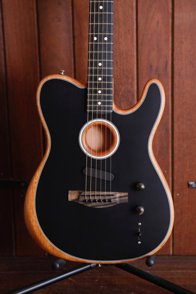 Fender American Acoustasonic Telecaster Black Guitar