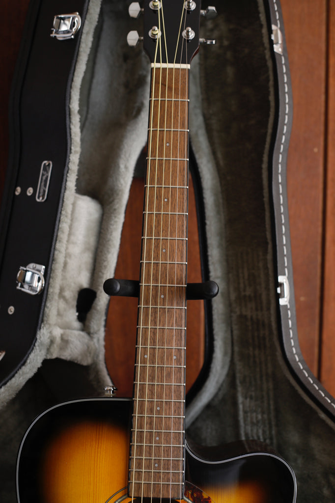 Fender CD-140SCE Cutaway Sunburst Dreadnought Acoustic-Electric Guitar + Case