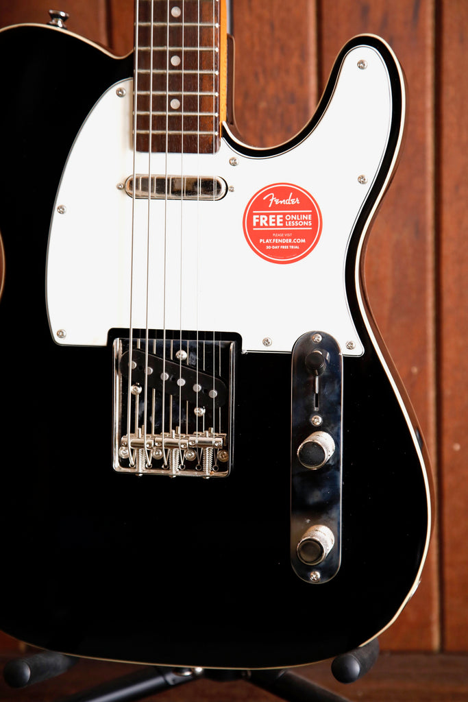 Squier Classic Vibe Baritone Telecaster Custom Electric Guitar Black