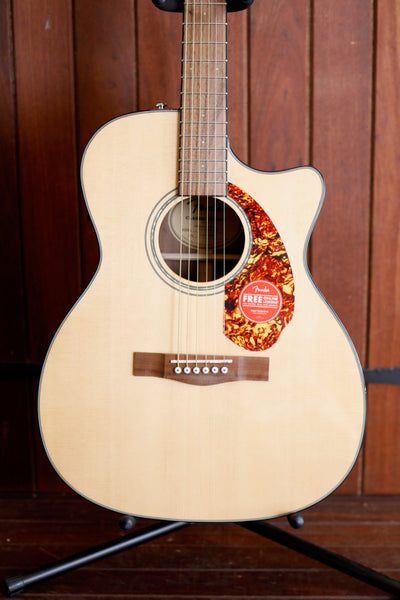 Fender CC-140SCE Cutaway Concert Acoustic-Electric Guitar + Case