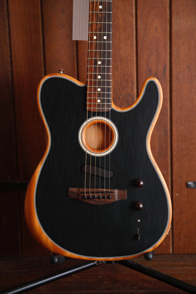 Fender Acoustasonic Player Series Telecaster Electric-Acoustic Black Brushed
