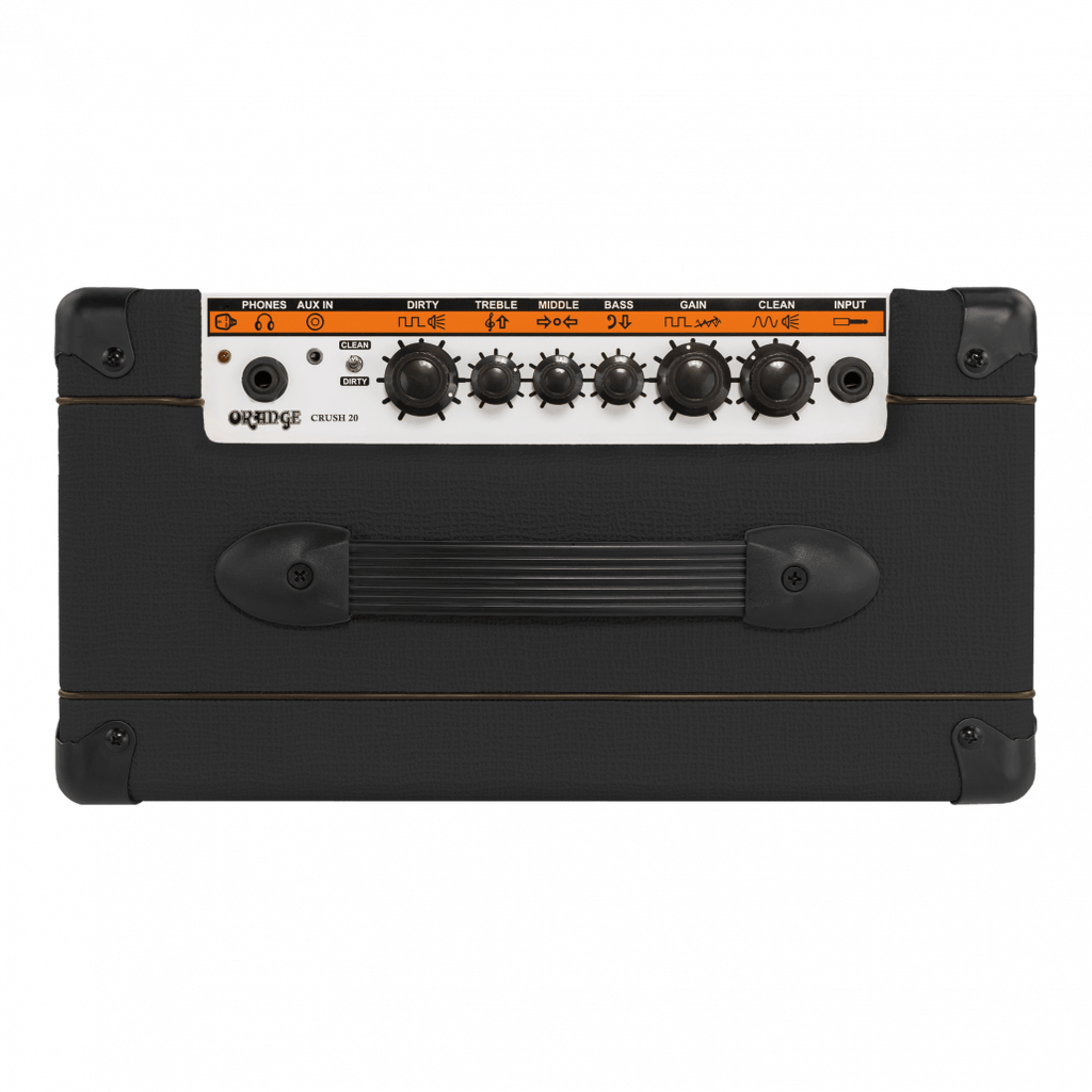 Orange Amplifiers Crush 20RT BK Black 20W 1x8 w/ Reverb & Tuner Guitar Combo Amp