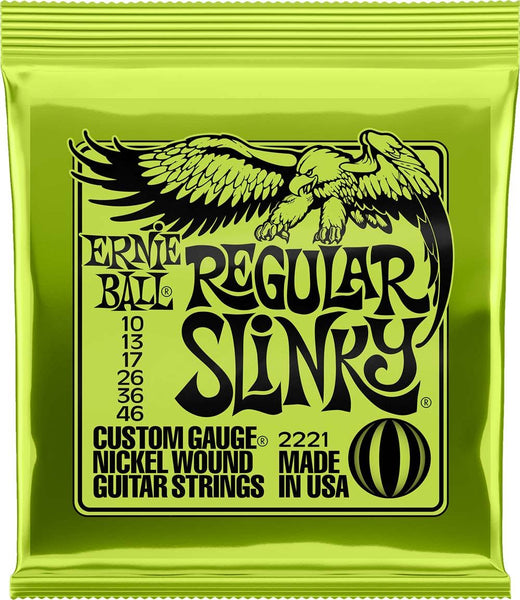 Ernie Ball 10-46 Nickel Regular Slinky Electric Guitar Strings 2221