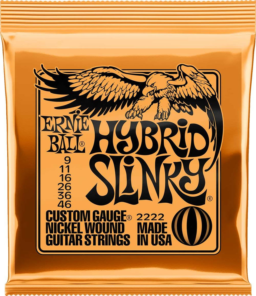 Ernie Ball 9-46 Nickel Hybrid Slinky Electric Guitar Strings 2222