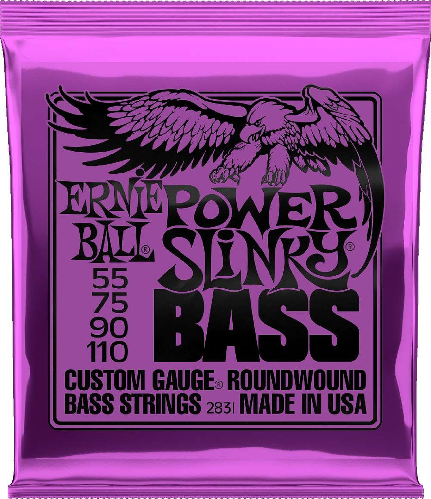 Ernie Ball 55-110 Round Wound Power Slinky Bass Guitar Strings 2831
