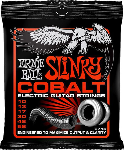 Ernie Ball Cobalt 10-52 Slinky Electric Guitar Strings 2715 Skinny Top/Hvy Bottom