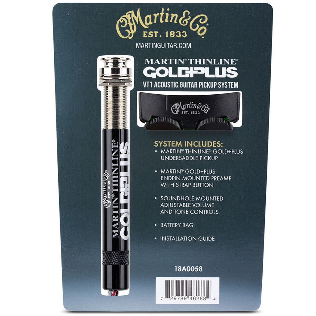 Martin & Co Thinline Gold Plus VT1 Acoustic Guitar Pickup System