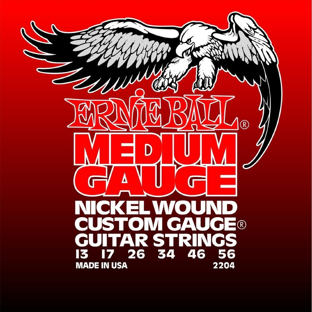 Medium Gauge Electric Ernie Ball Strings Pack 13-56 2204