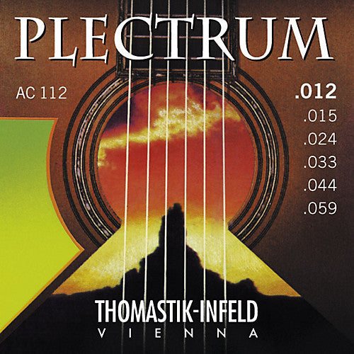 Thomastik Plectrum Bronze 12-59 Acoustic Guitar Strings AC112 Medium Light